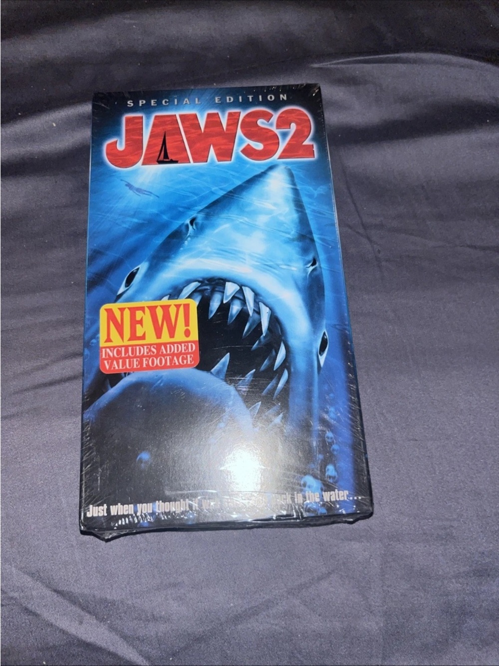 JAWS 2 Special Edition VHS - Blue Shark Cover sealed VHS 2001